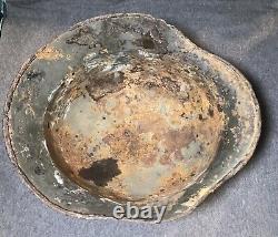 Original WWII German M35 Heer Army Helmet EF62 Relic Eastern Front