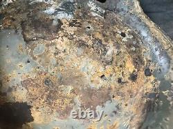 Original WWII German M35 Heer Army Helmet EF62 Relic Eastern Front