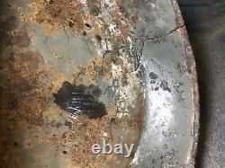 Original WWII German M35 Heer Army Helmet EF62 Relic Eastern Front