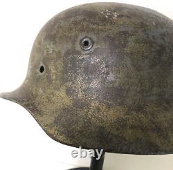 Original WWII German M40 Camo Army Wehrmacht Heer Steel Helmet Shell