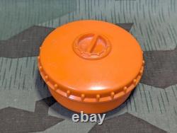 Original WWII German Orange Salt Shaker Dish Salzstreuer Bakelite Pollopas Army