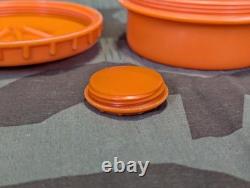 Original WWII German Orange Salt Shaker Dish Salzstreuer Bakelite Pollopas Army