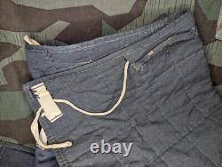 Original WWII German Reed Green Padded Trouser Liner Winter Soldier Army Pants