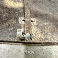 Original WWII German Swiss Army Officer Map Carrying Case Leather