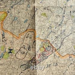 Original WWII German Tactical Map Army Group North Barbarossa Lithuania Invasion