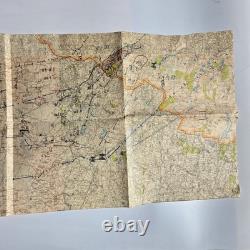 Original WWII German Tactical Map Army Group North Barbarossa Lithuania Invasion