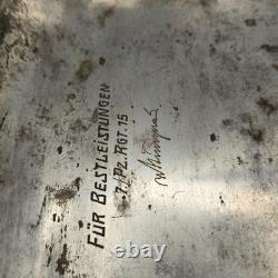 Original WWII German Tank Barbarossa Panzer Regt 15 Award Tray 7. /Pz. Rgt. 15 Army