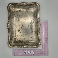 Original WWII German Tank Barbarossa Panzer Regt 15 Award Tray 7. /Pz. Rgt. 15 Army