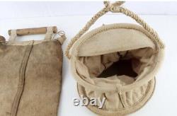 Original WWII German Wehrmacht And US Army Canvas Water Buckets