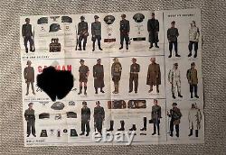 Original WWII Poster Newsmap German Army Uniforms 35x47