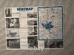 Original WWII Poster Newsmap German Army Uniforms 35x47