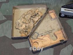 Original WWII Winkelmesser W. M. 35 German Artillery & Mortar Level Tool Box Army