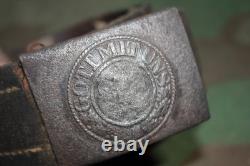 Original Ww2 German Army Wehrmacht Heer Belt With Steel Buckle Denazified 1940