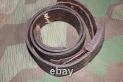 Original Ww2 German Army Wehrmacht Heer Belt With Steel Buckle Denazified 1940