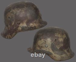Original Ww2 German M42 Camouflage Combat Helmet