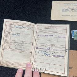 Original Ww2 German Military ID, Army school lot, war camp release letter