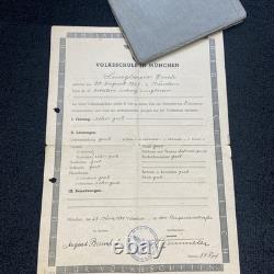 Original Ww2 German Military ID, Army school lot, war camp release letter