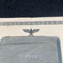 Original Ww2 German Military ID, Army school lot, war camp release letter
