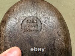 Original Wwii German Army Infantry M31 Afrika Korp Coconut Wooden Canteen-1942