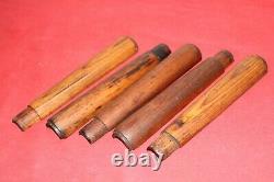 Original Wwii German Army Lot Of 5 Wooden Hand Guards K98 Mauser Handguards