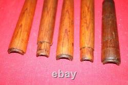 Original Wwii German Army Lot Of 5 Wooden Hand Guards K98 Mauser Handguards