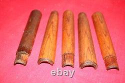 Original Wwii German Army Lot Of 5 Wooden Hand Guards K98 Mauser Handguards