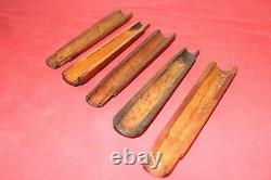 Original Wwii German Army Lot Of 5 Wooden Hand Guards K98 Mauser Handguards