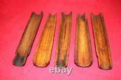 Original Wwii German Army Lot Of 5 Wooden Hand Guards K98 Mauser Handguards