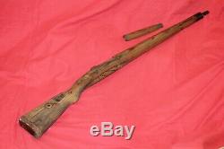 Original Wwii German Army Wooden Rifle Stock K98 Mauser With Hand Guard