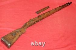 Original Wwii German Army Wooden Rifle Stock K98 Mauser With Hand Guard