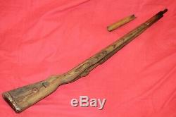 Original Wwii German Army Wooden Rifle Stock K98 Mauser With Hand Guard