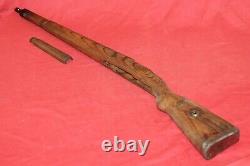 Original Wwii German Army Wooden Rifle Stock K98 Mauser With Hand Guard