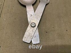 Original Wwii German M31 Soldat Waffen Heer Army Mess Kit Spoon Fork Combo-1939