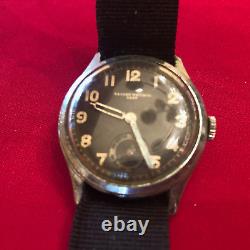 Original Wwii Ww2 German Record Watch Co Genf Swiss Wristwatch Military Army