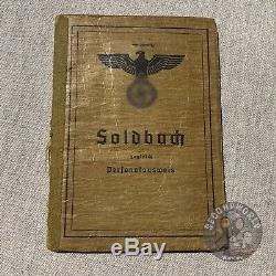 Original german Wehrmacht HEER ww2 WWii Army Soldbuch To A Lieutenant Colonel