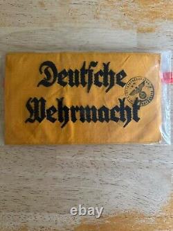 Original ww2 German army arm band (stamped)