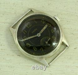 PARA DH WWII Swiss made wristwatch for German army, black dial. Cal. AS 1130