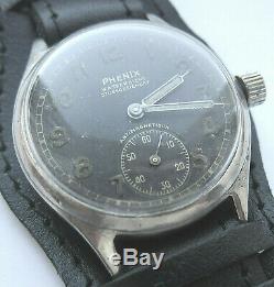 PHENIX DH 5555 Wristwatch German Army Wehrmacht of period WWII. Military
