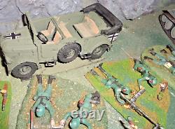 Painted 54mm plastic German army for Bolt Action WW2 Wargaming