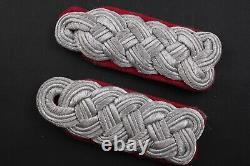 Pair of German WWII Army HEER Major General Staff Officers Shoulder Boards