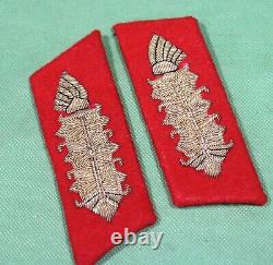 Pair of German World War II Army Heer GENERAL Collar Tabs