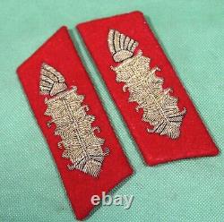 Pair of German World War II Army Heer GENERAL Collar Tabs