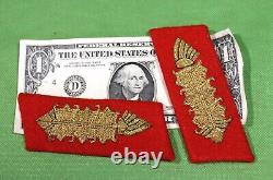 Pair of German World War II Army Heer GENERAL Collar Tabs