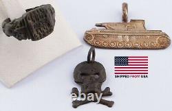 Panzer-Division GERMAN Tank 1940 Army WW2 Pendant GERMANY Ring WWII Skull BONEs