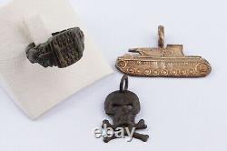 Panzer-Division GERMAN Tank 1940 Army WW2 Pendant GERMANY Ring WWII Skull BONEs