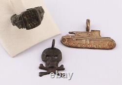 Panzer-Division GERMAN Tank 1940 Army WW2 Pendant GERMANY Ring WWII Skull BONEs