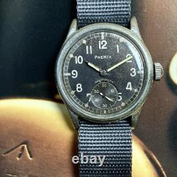 Phenix WWII Vintage German Military Service Watch 34mm AS1130 Nice Dial Serviced