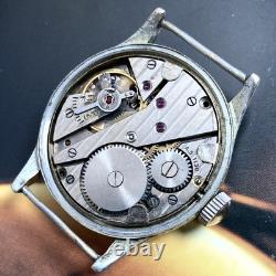 Phenix WWII Vintage German Military Service Watch 34mm AS1130 Nice Dial Serviced