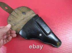 Post-WWII Era German Police Leather Belt Holster for Sauer 38H Pistol XLNT