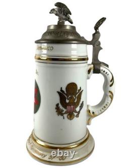 Post WWII German 34th Signal Bat. Stein, NUDE Lithopane 7th Army U. S. Occup. §